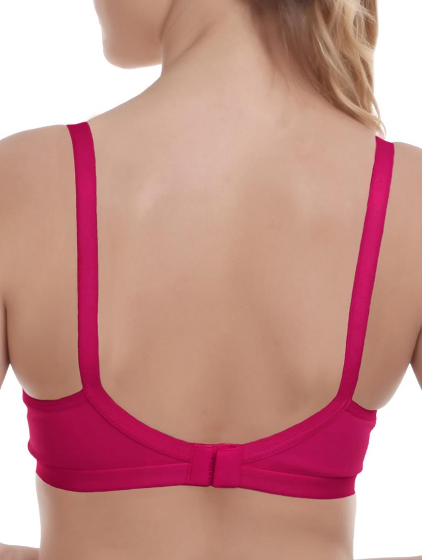 floral patch solid bra - 16184411 - Zoom Image - 2