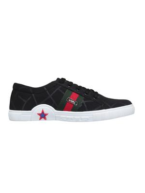 black canvas lace up sneakers - 16185351 - Standard Image - 2