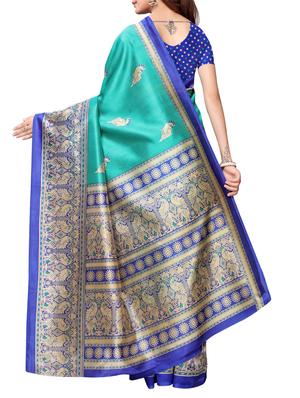 kalamkari mysore silk saree with blouse - 16185410 - Standard Image - 2