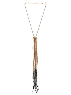 gold metal statement necklace - 16185807 - Standard Image - 2