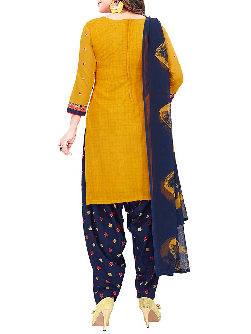set of 2 multicolor unstitched suit combo - 16186676 - Zoom Image - 5