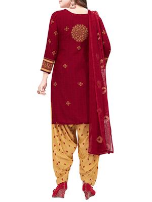 set of 2 multicolor unstitched suit combo - 16186682 - Standard Image - 5