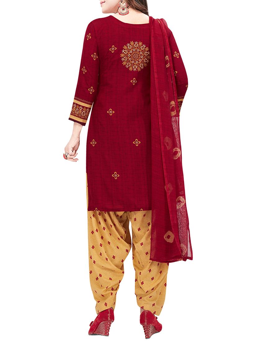 set of 2 multicolor unstitched suit combo - 16186682 - Zoom Image - 5
