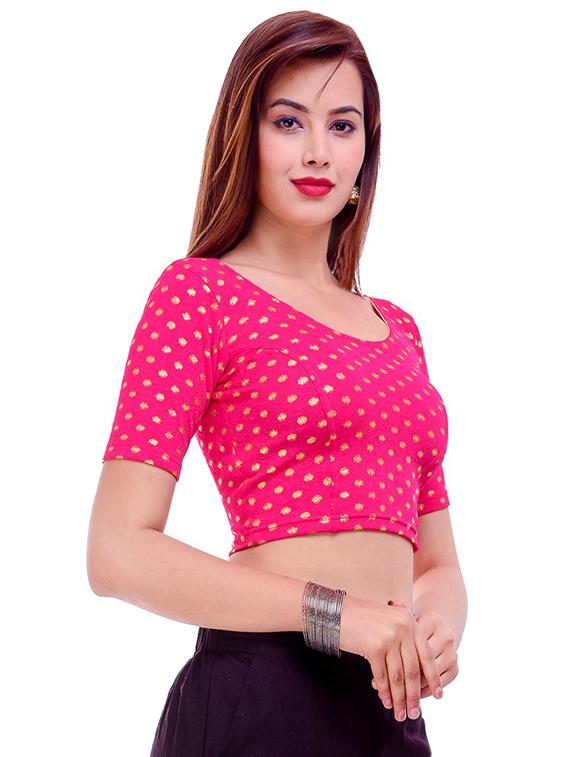 dobby solid blouse - 16186800 - Zoom Image - 2