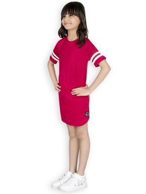 red polyester frock - 16187230 - Standard Image - 2