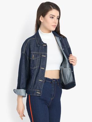 button up denim jacket - 16187397 - Standard Image - 2