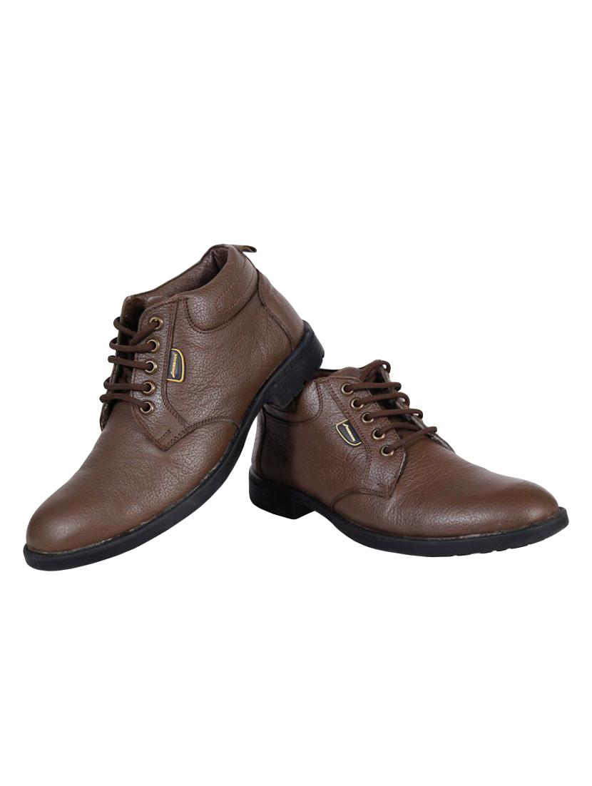 brown leather lace-up derbys - 16187593 - Zoom Image - 2
