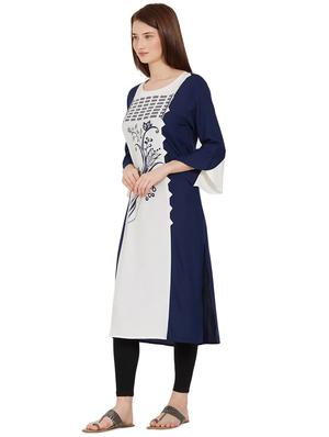 Contrast straight kurta - 16187729 - Standard Image - 2