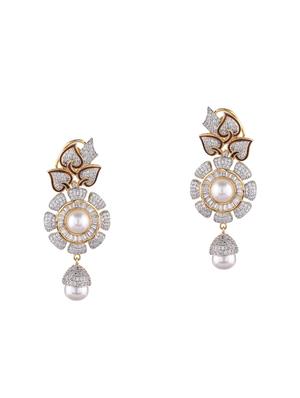 white brass pendants and earring - 16189025 - Standard Image - 2