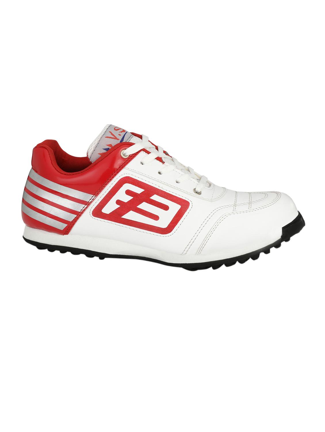 white leatherette sport shoes - 16189160 - Zoom Image - 2