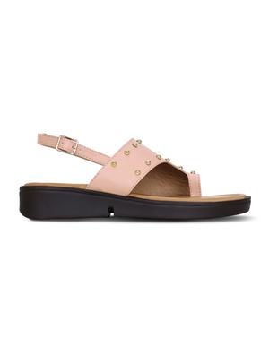 pink flat forms sandals - 16189913 - Standard Image - 2