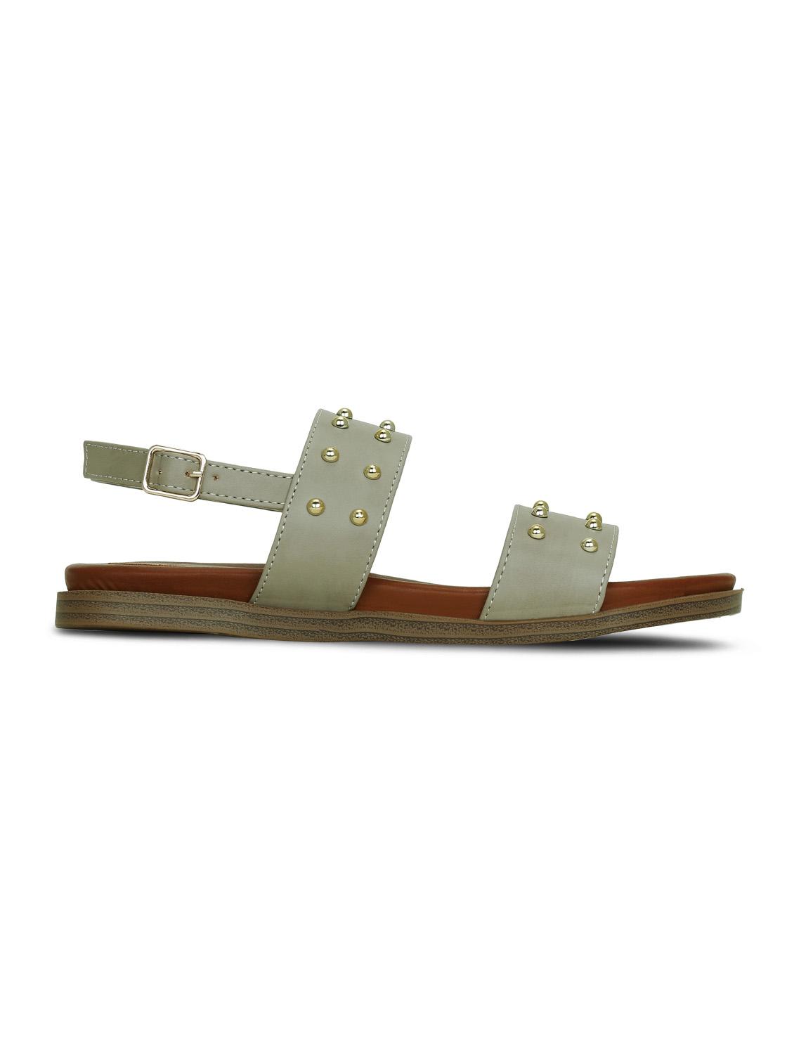 green back strap sandals - 16189932 - Zoom Image - 2