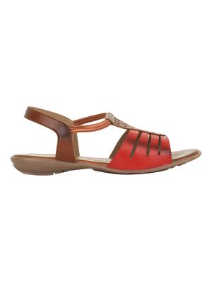 red back strap sandals - 16190551 - Standard Image - 2