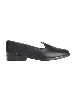 black leatherette slip on jutis - 16190802 - Standard Image - 2