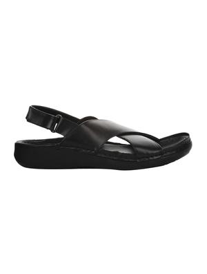 black leather back strap sandals - 16190992 - Standard Image - 2