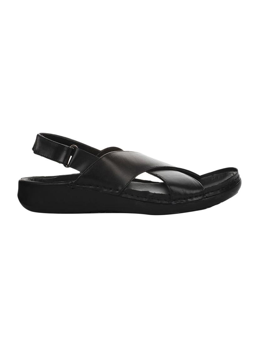 black leather back strap sandals - 16190992 - Zoom Image - 2