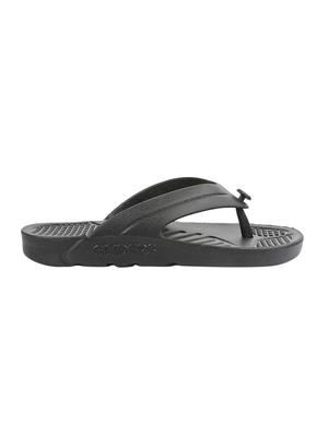 black pvc toe separator flip flops - 16191018 - Standard Image - 2
