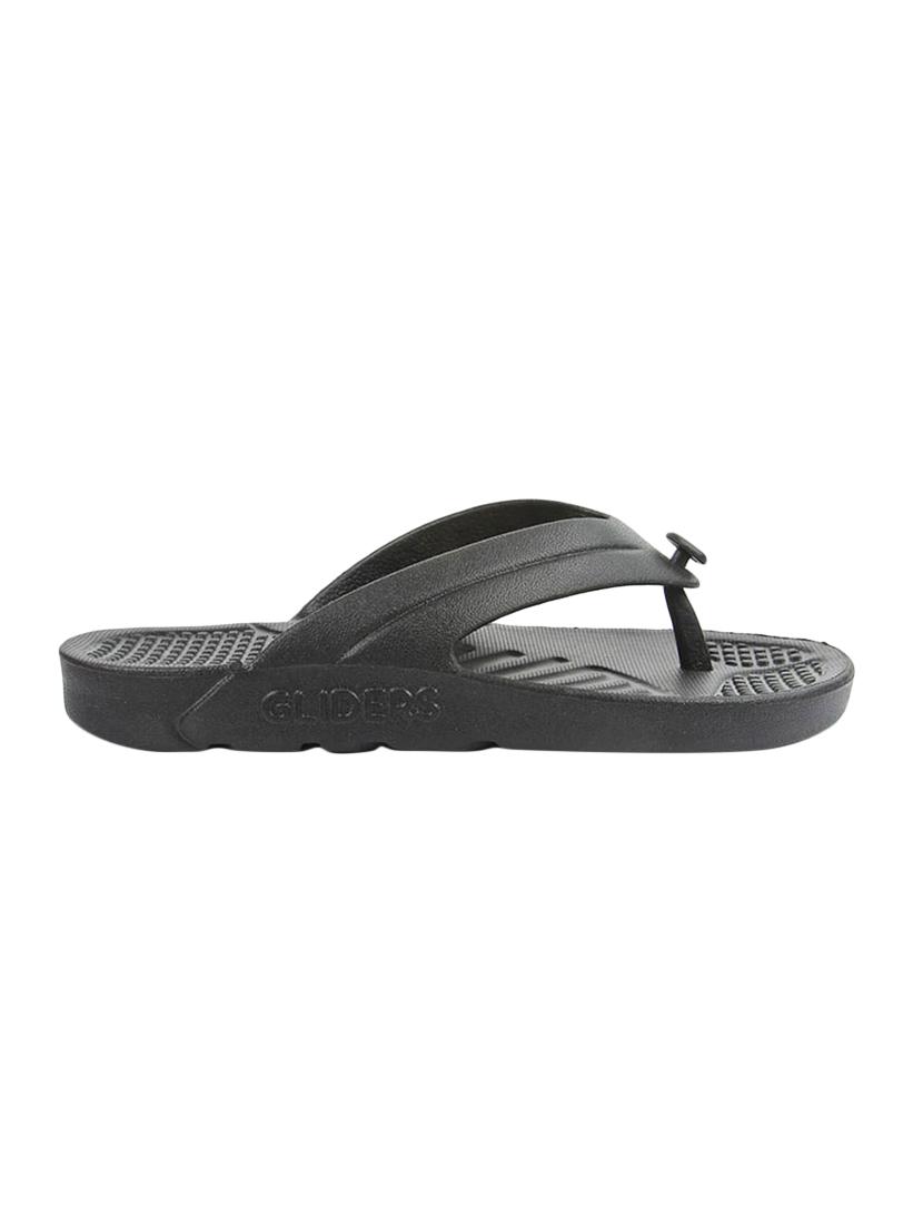 black pvc toe separator flip flops - 16191018 - Zoom Image - 2