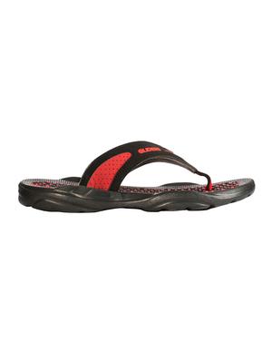 black leatherette toe separator flip flops - 16191200 - Standard Image - 2
