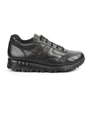 black leather sport shoes - 16191322 - Standard Image - 2