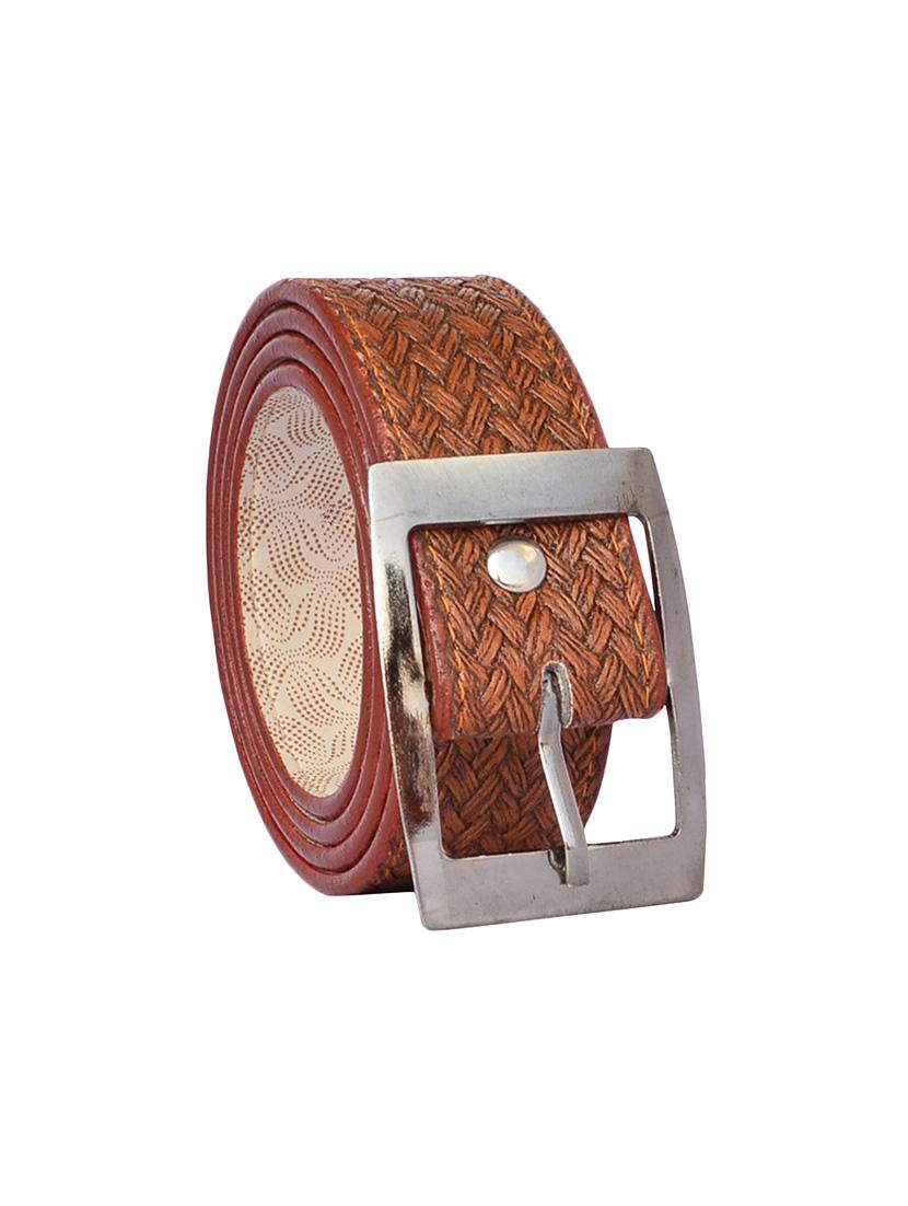 brown leatherette belt - 16194128 - Zoom Image - 2