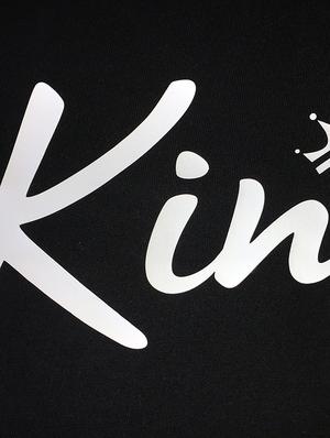 black typographic chest print t-shirt - 16194608 - Standard Image - 5