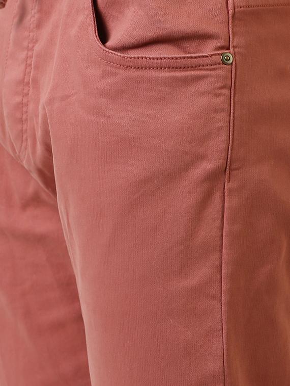 red solid plain jeans - 16196678 - Zoom Image - 5