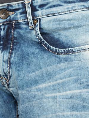 blue heavy washed patched jeans - 16197859 - Standard Image - 5