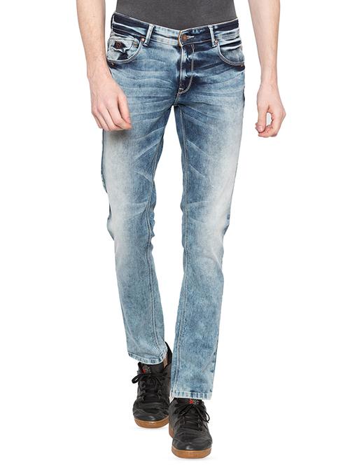 blue heavy washed jeans - 16197862 - Standard Image - 1