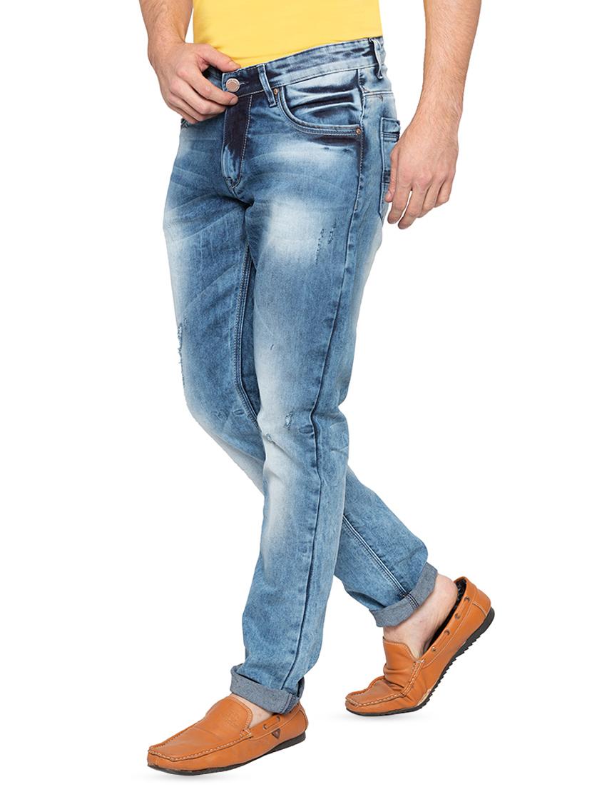blue heavy washed jeans - 16197863 - Zoom Image - 2