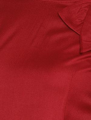 bow detail flared dress - 16198023 - Standard Image - 5
