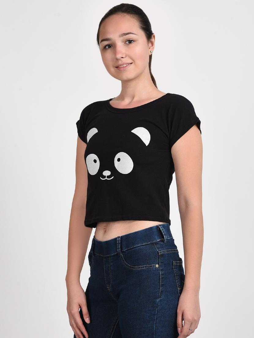 cap sleeved crop top - 16198942 - Zoom Image - 2