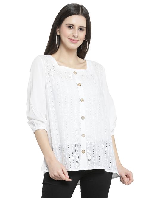 perforated buttoned up top - 16199225 - Very Small Image - 1