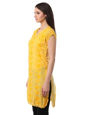 Chikankari straight kurta - 16199389 - Standard Image - 2