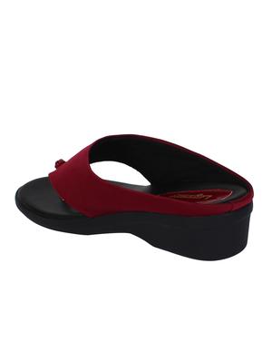 maroon toe separator sandals - 16199566 - Standard Image - 2