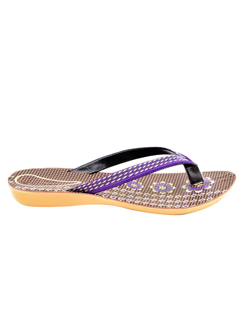 purple toe separator flip flops - 16199676 - Zoom Image - 2