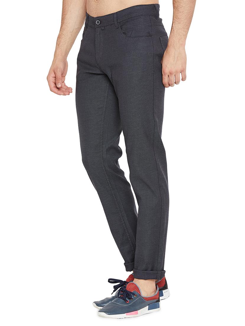 blue solid chinos - 16200145 - Zoom Image - 2