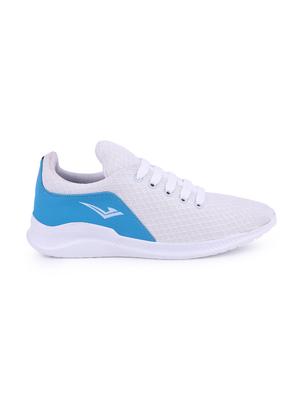 white mesh lace up sport shoes - 16200490 - Standard Image - 2