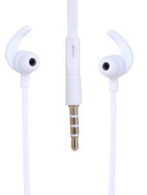 white plastic in ear phones - 16200785 - Standard Image - 2