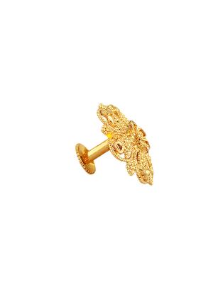 gold metal studs earring - 16201349 - Standard Image - 2