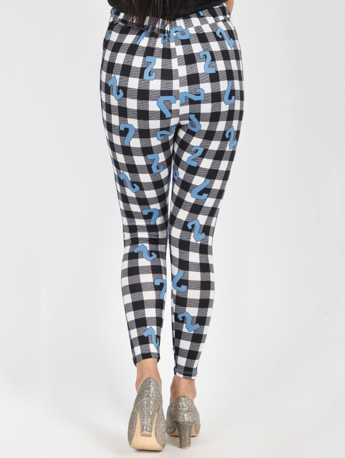 high rise checkered quirky legging - 16201970 - Zoom Image - 2