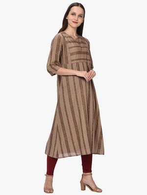 crochet a-line kurta - 16202651 - Standard Image - 2