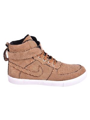 beige fabric lace up sneakers - 16203199 - Standard Image - 2
