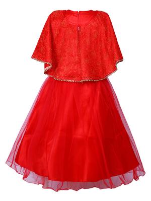 red net party gown - 16203351 - Standard Image - 2