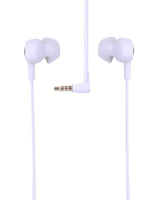 white plastic in ear phones - 16204150 - Standard Image - 2