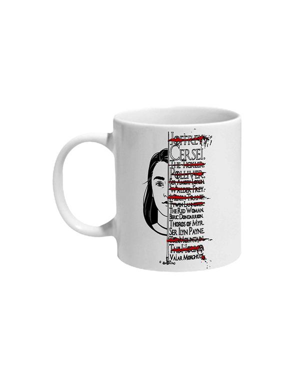 game of thrones arya stark list ceramic mug - 16206698 - Zoom Image - 2