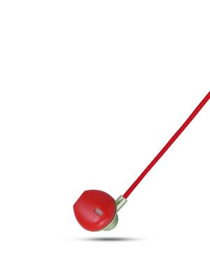 red plastic in ear phones - 16208037 - Standard Image - 5