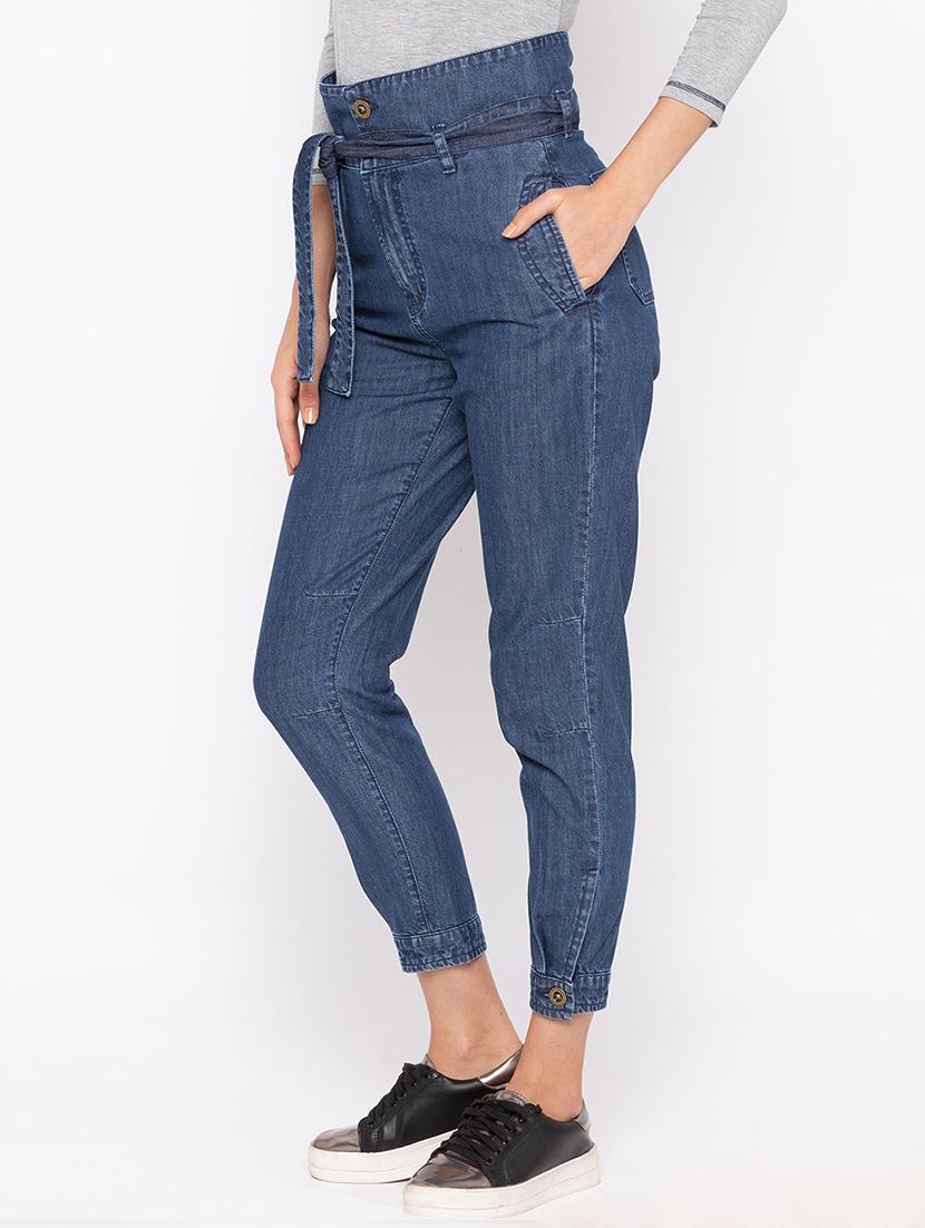 tie knot high rise jeans - 16208056 - Zoom Image - 2