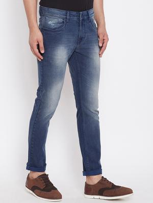 blue denim heavy washed jeans - 16208086 - Standard Image - 2