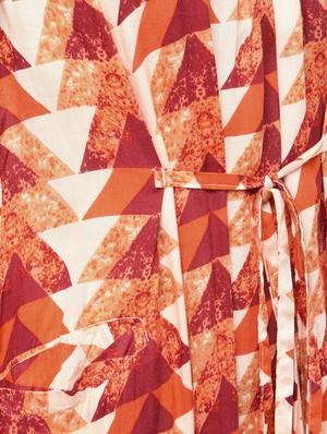 pocket detail tie front a-line dress - 16208099 - Standard Image - 5